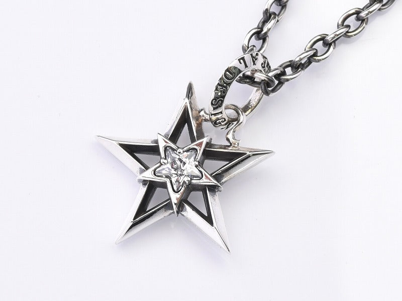 Drop Star Pendant Top with Stone