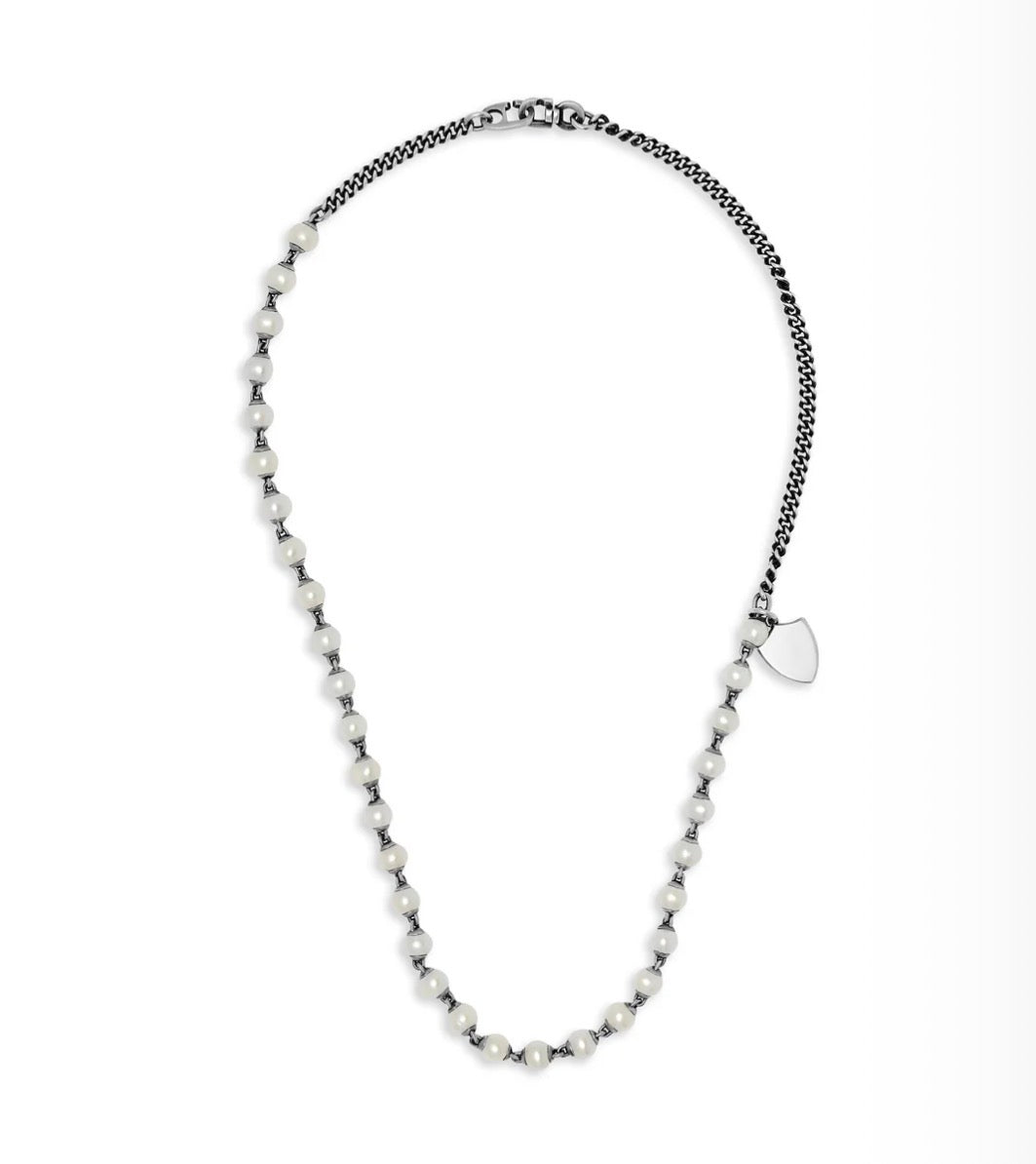 MAOR - MONDI NECKLACE | WHITE PEARLS I STERLING SILVER 1
