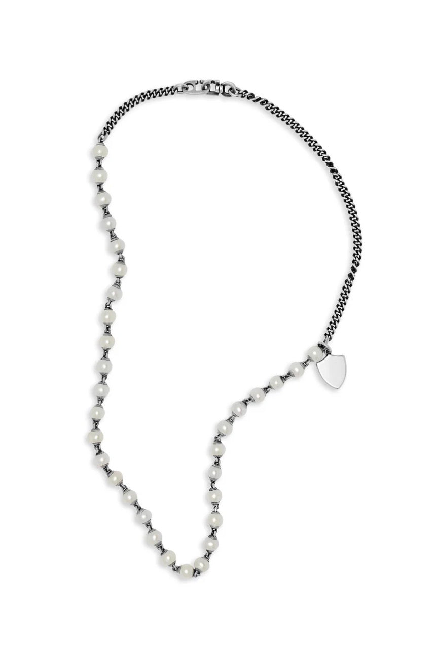 MAOR - MONDI NECKLACE | WHITE PEARLS I STERLING SILVER 2