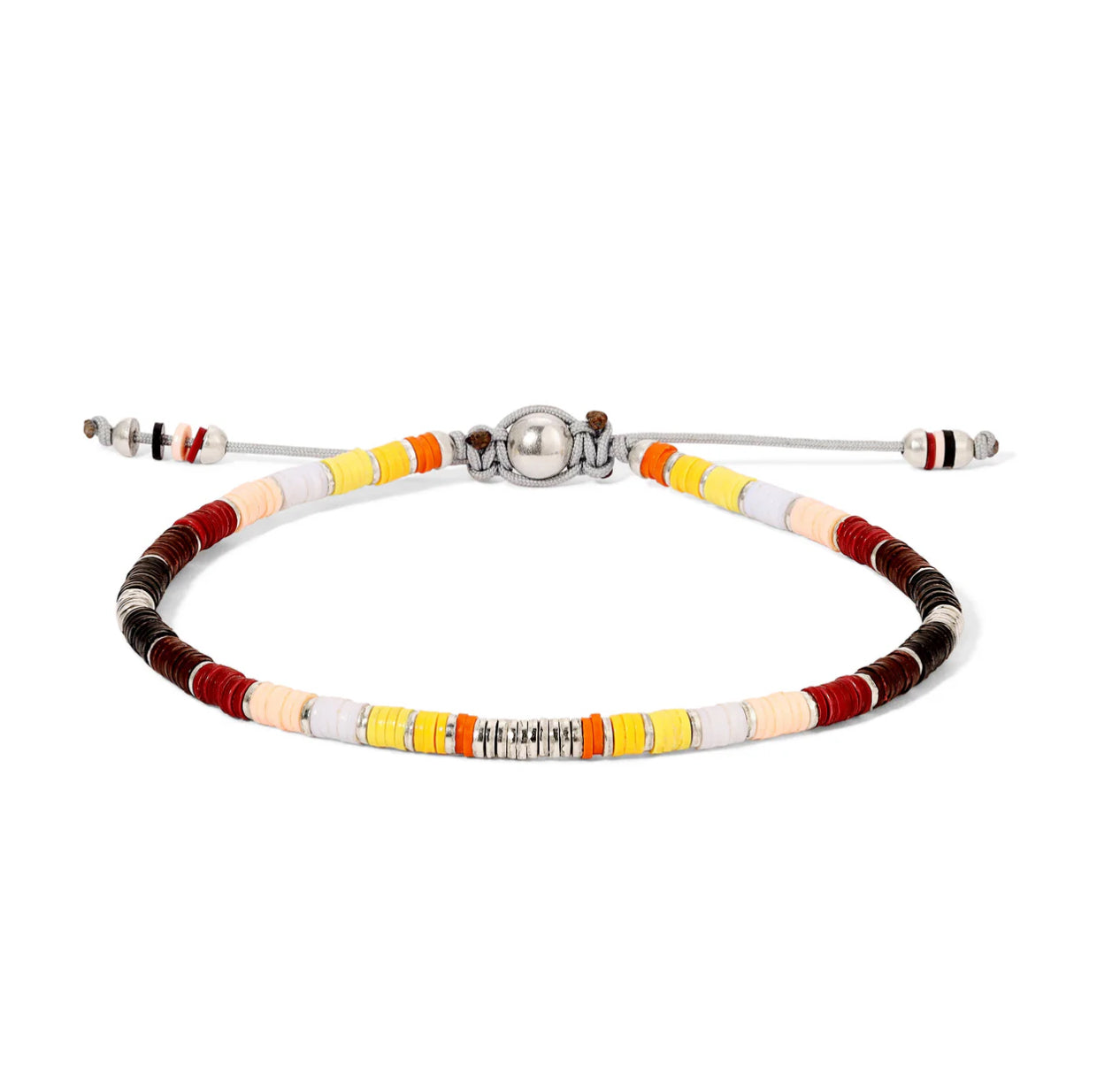 MAOR - MINI RIZON BRACELET STERLING SILVER_Brown Pattern_3