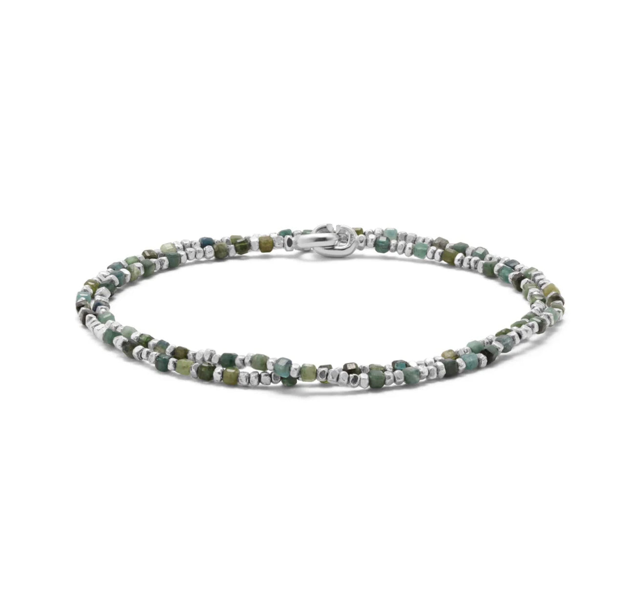 MAOR - PERCEP BRACELET_TWO WRAP STERLING_SILVER_EMERALD_1