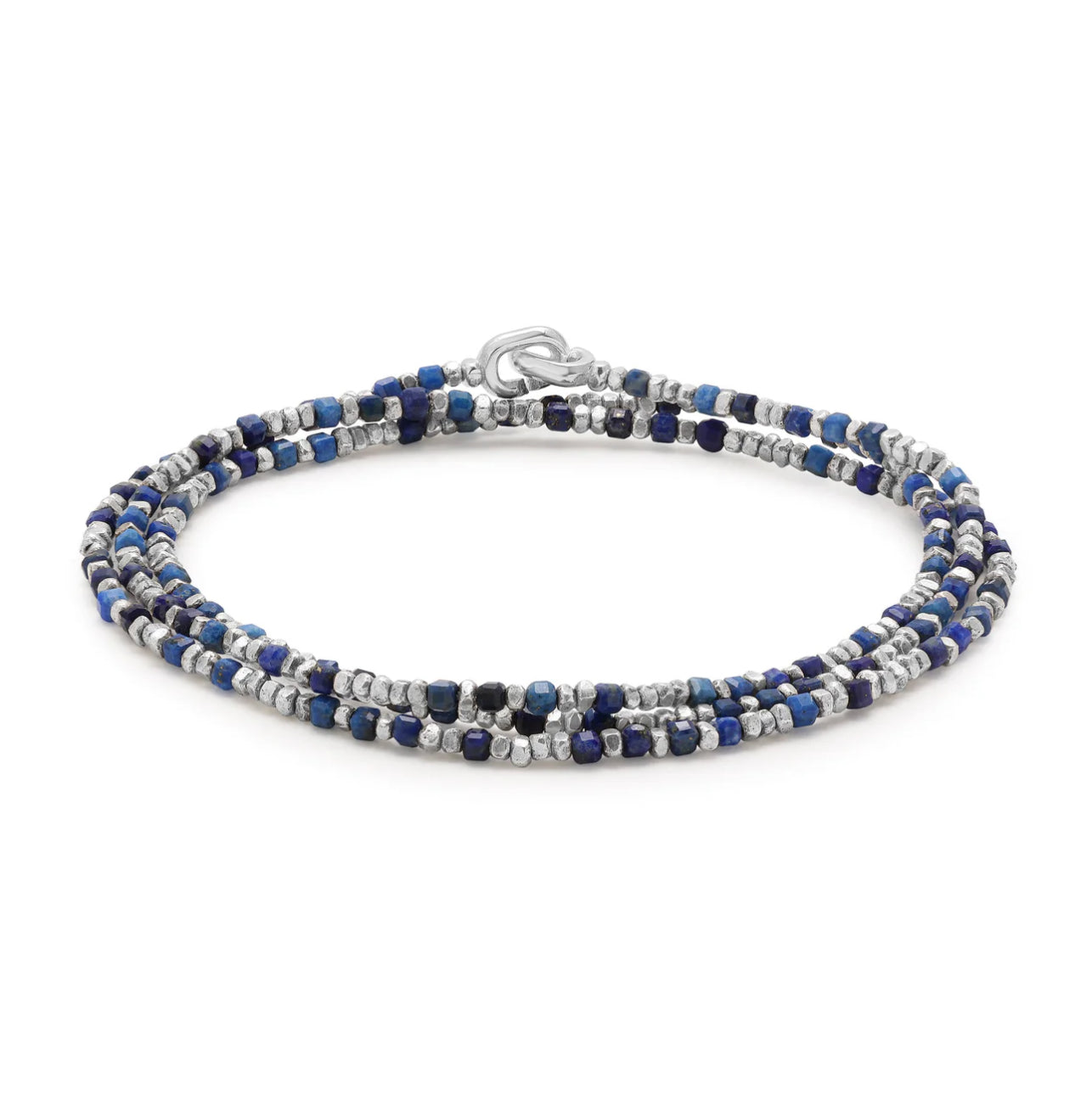 MAOR - PERCEP NECKLACE/BRACELET_  THREE WRAP_STERLING SILVER_1