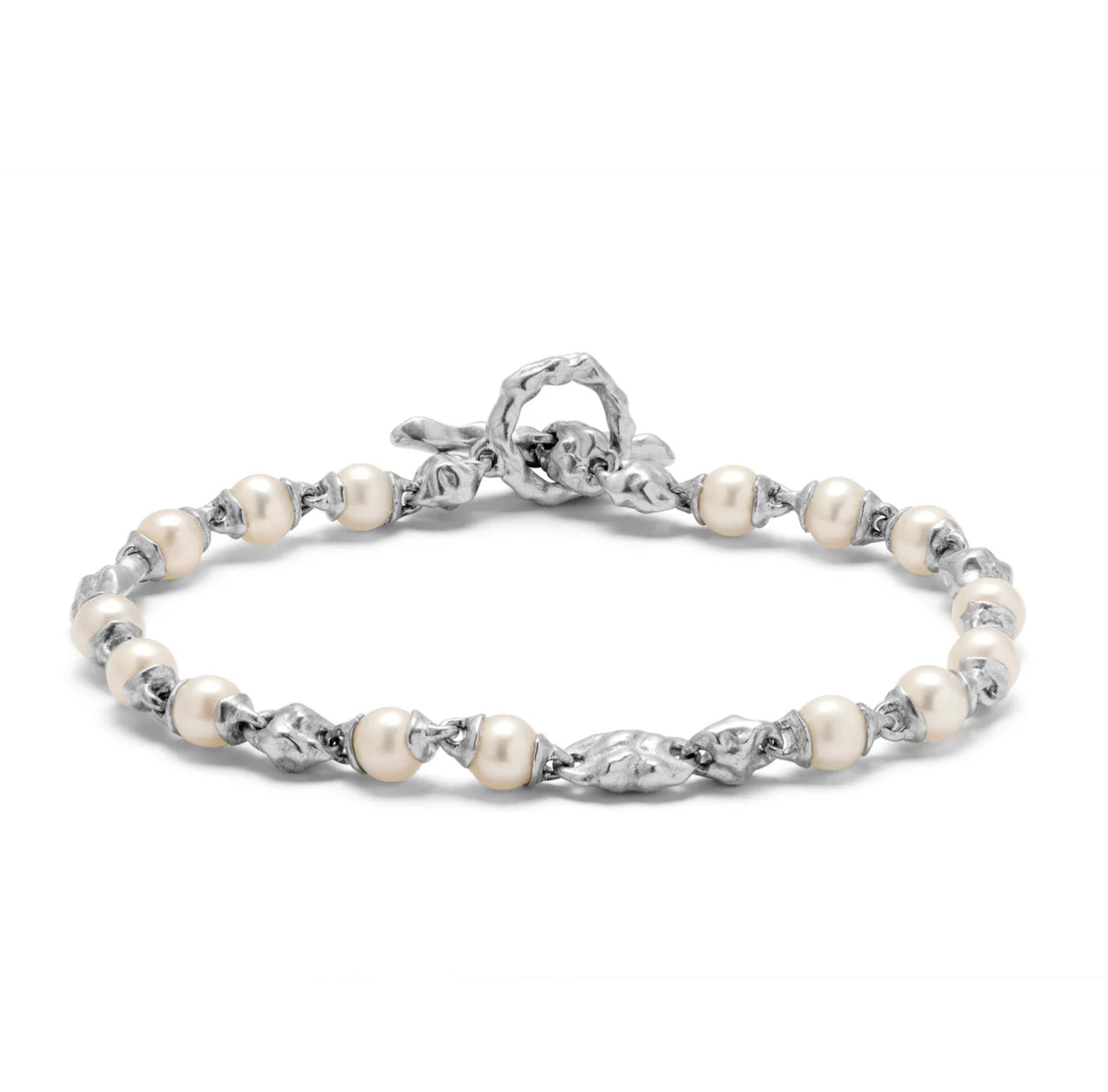 MAOR - THE RAIGH BRACELET_6MM  _WHITE PEARL_STERLING SILVER_1