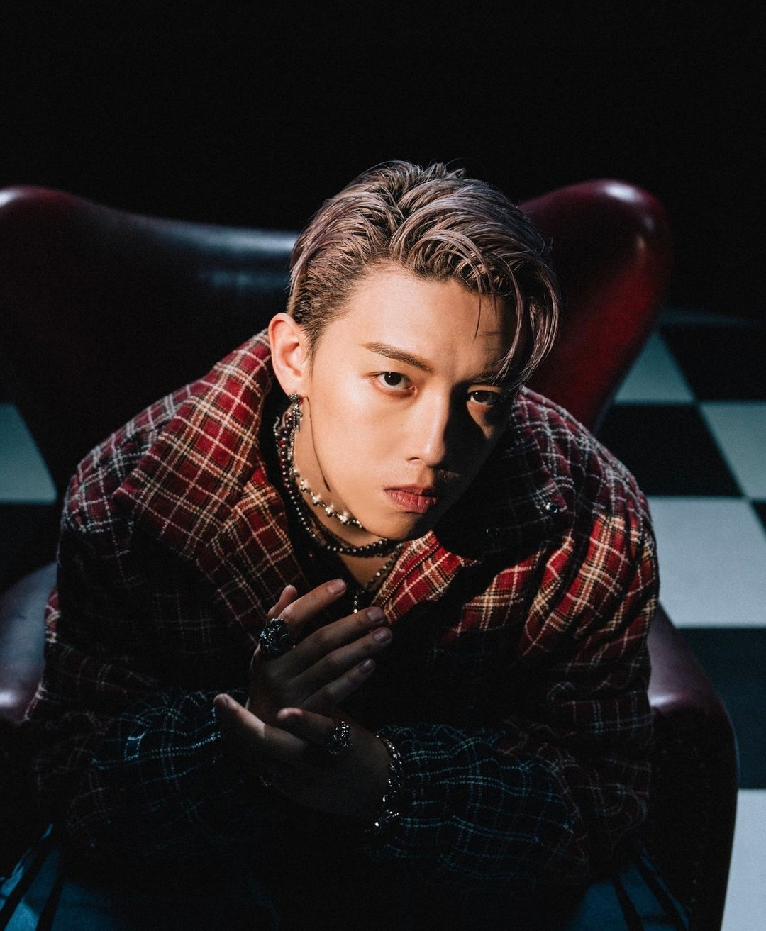 MC Cheung wearing L.S.D. and Guardia jewellery curated by DEOPUZ