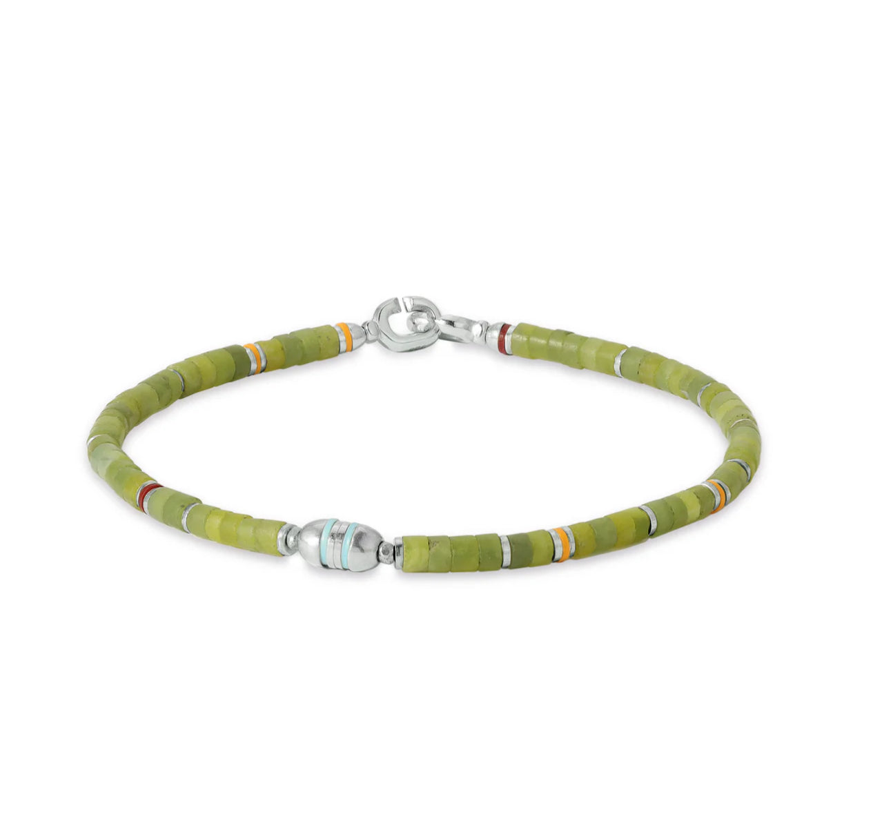 MOAR - CHERISH BRACELET_STERLING SILVER_GREEN AFGHAN JADE_3