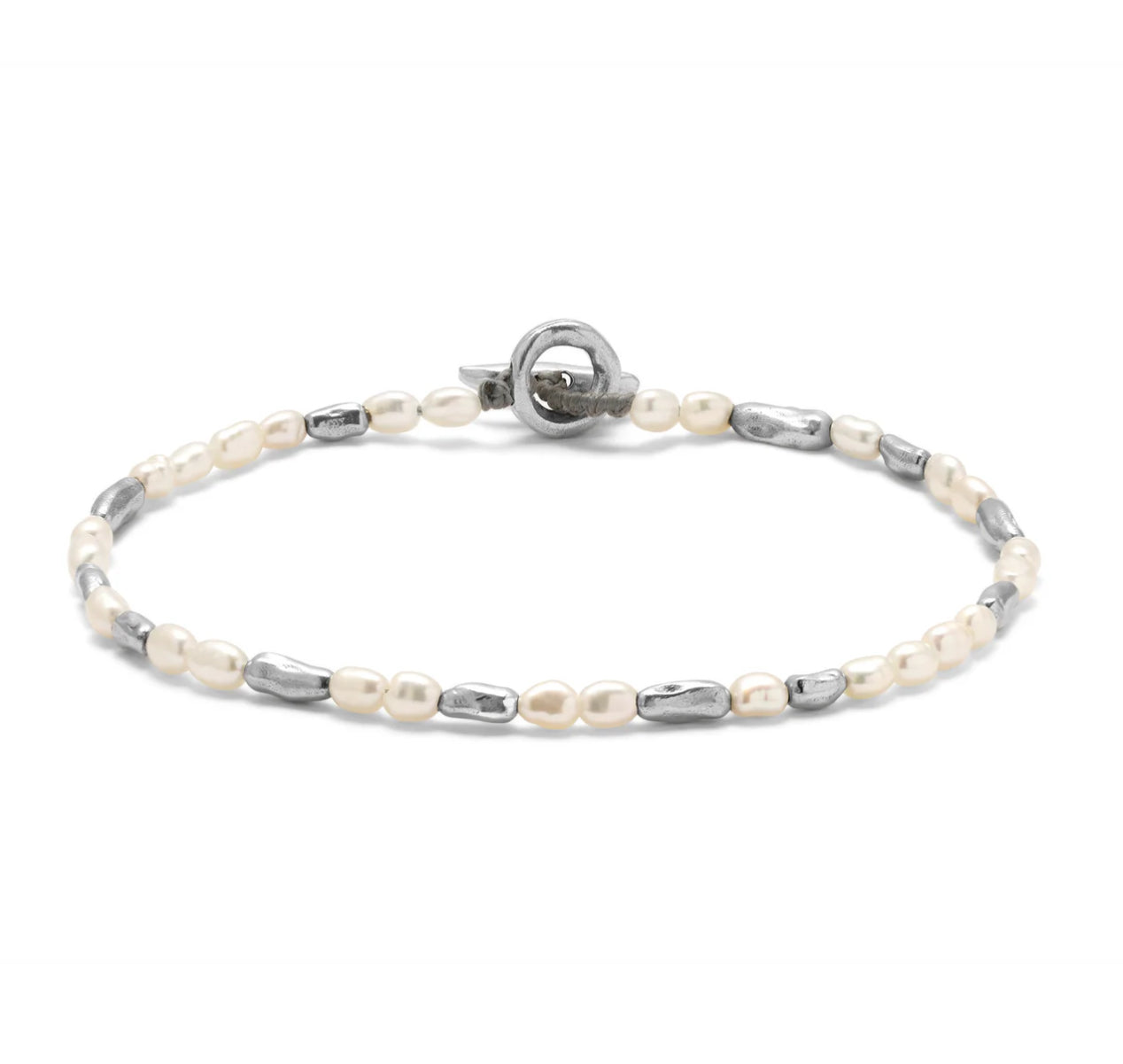 MOAR - HOKKAIDO BRACELET_WHITE PEARL_STERLING SILVER_1