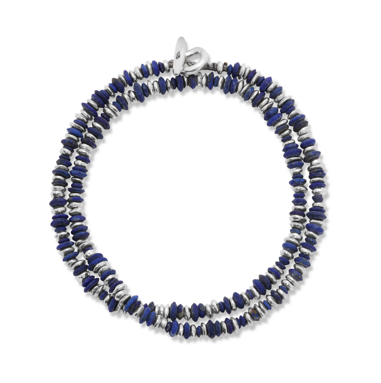MOAR - PILLA BRACELET_TWO WRAP_STERLING SILVER_LAPIS_2