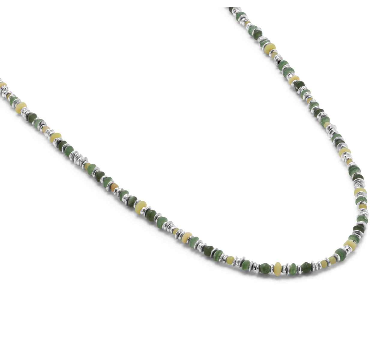 MOAR - PILLA NECKLACE_STERLING SILVER_GREEN JADE_1