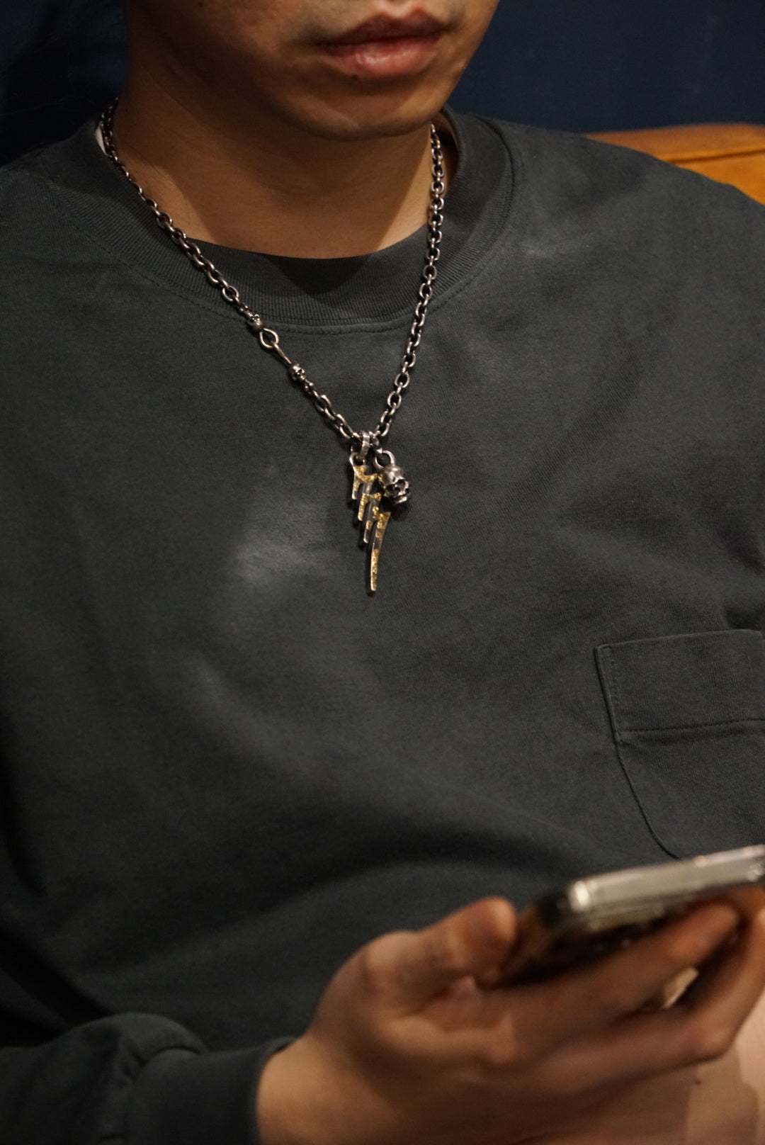 Mad Cult - 777 Lightning 18K Braze Pendant_2