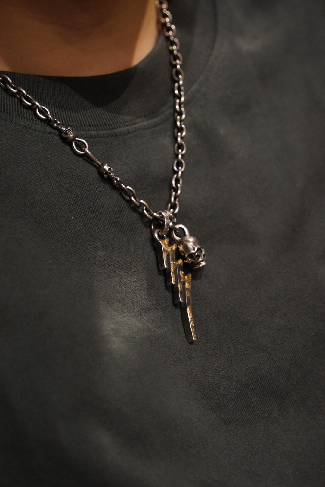 Mad Cult - 777 Lightning 18K Braze Pendant_3