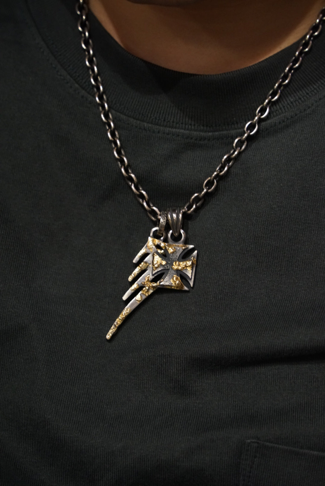Mad Cult - 777 Lightning 18K Braze Pendant_6