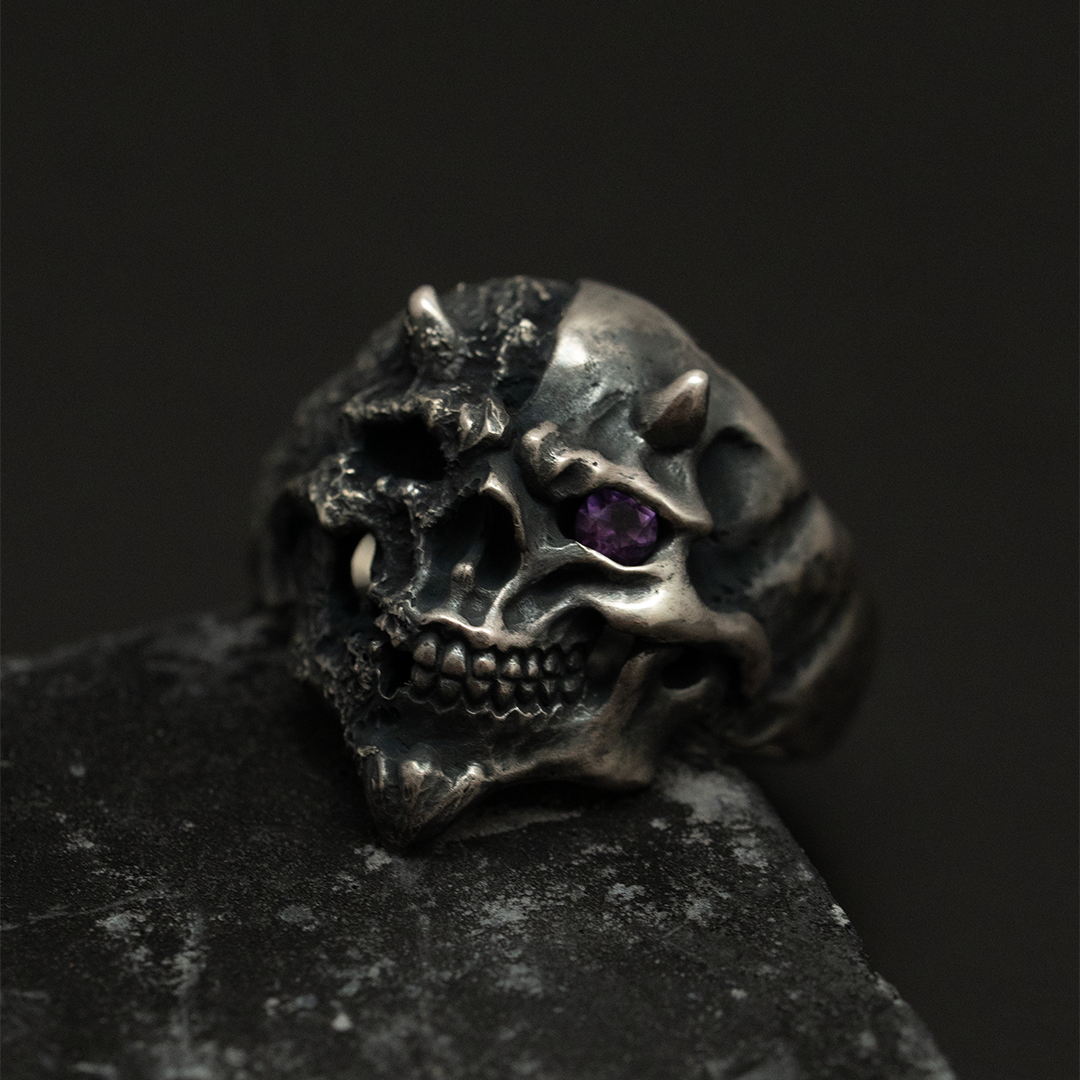 Mad Cult Custom GOBLIN-R Half Face Decaded w/ Amethyst 1