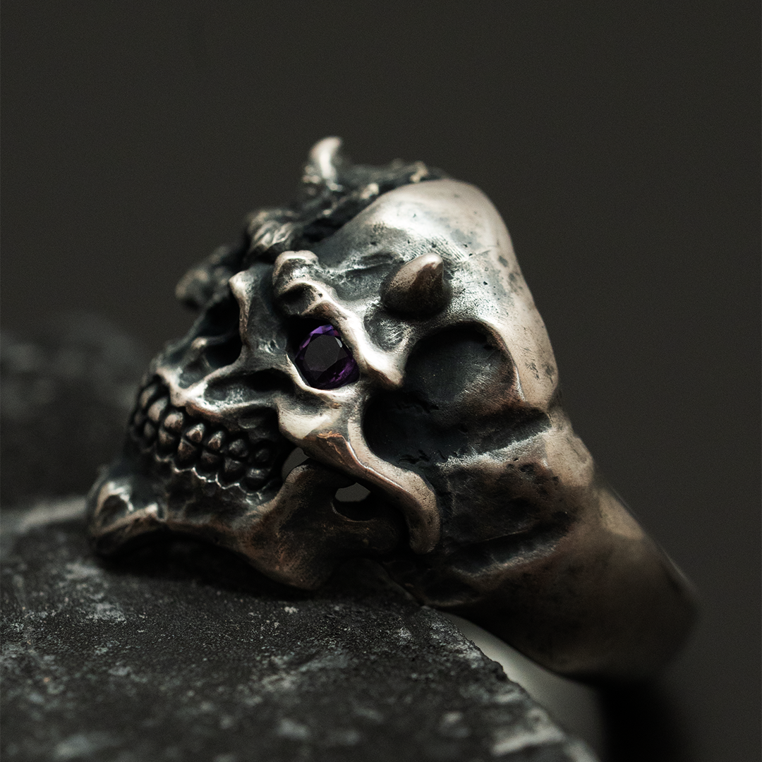 Mad Cult Custom GOBLIN-R Half Face Decaded w/ Amethyst 5