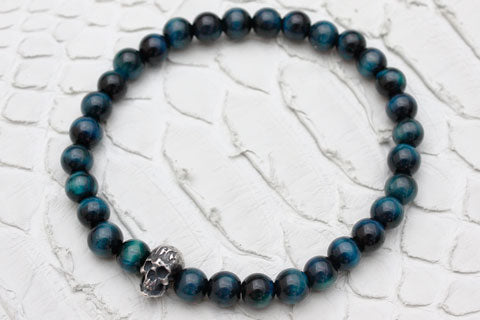 Mad Cult - Fucking Baby Blue Green Tiger Eye Bracelet_1