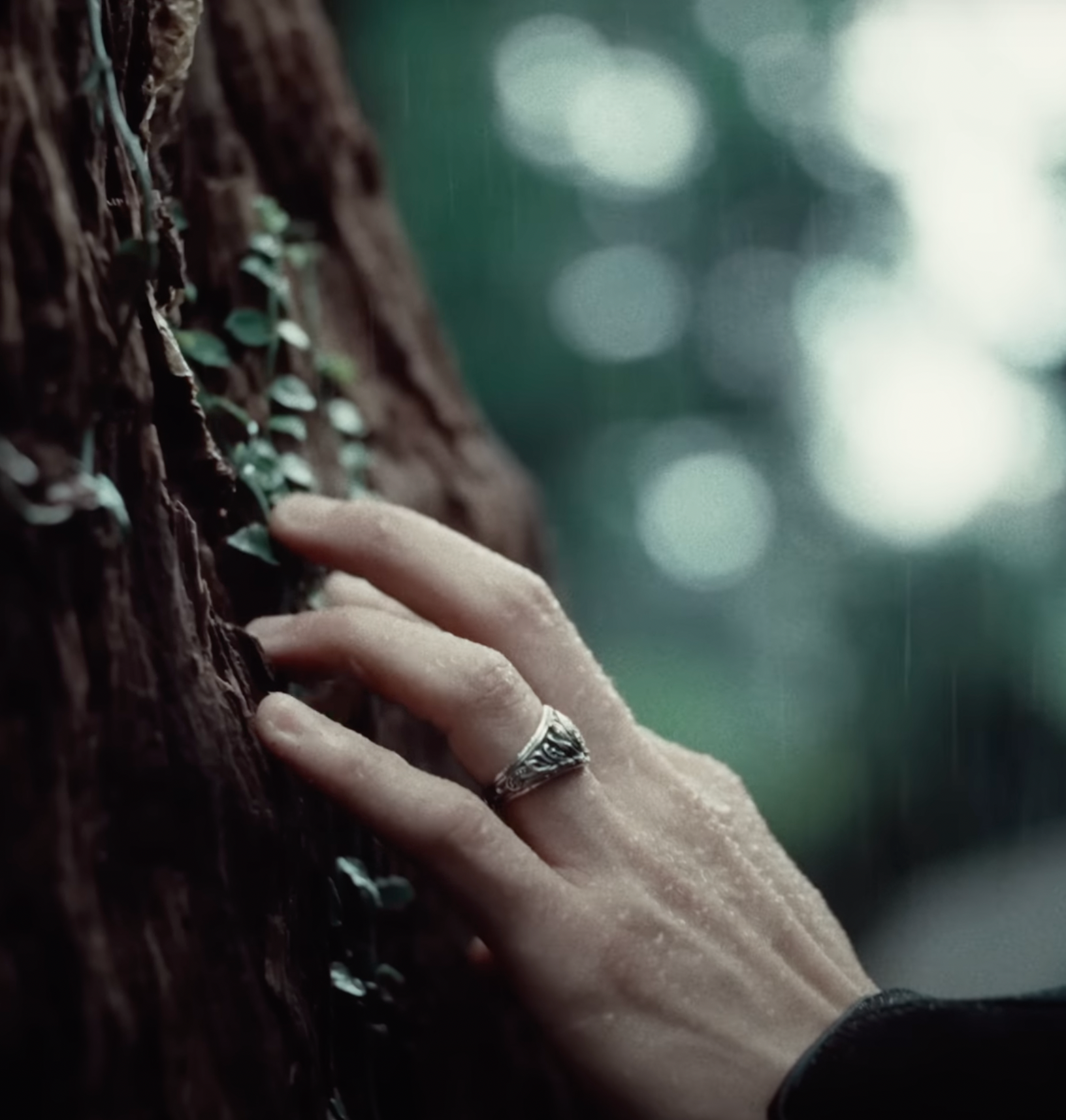 Manson Cheung wearing GUARDIA Lotus silver ring