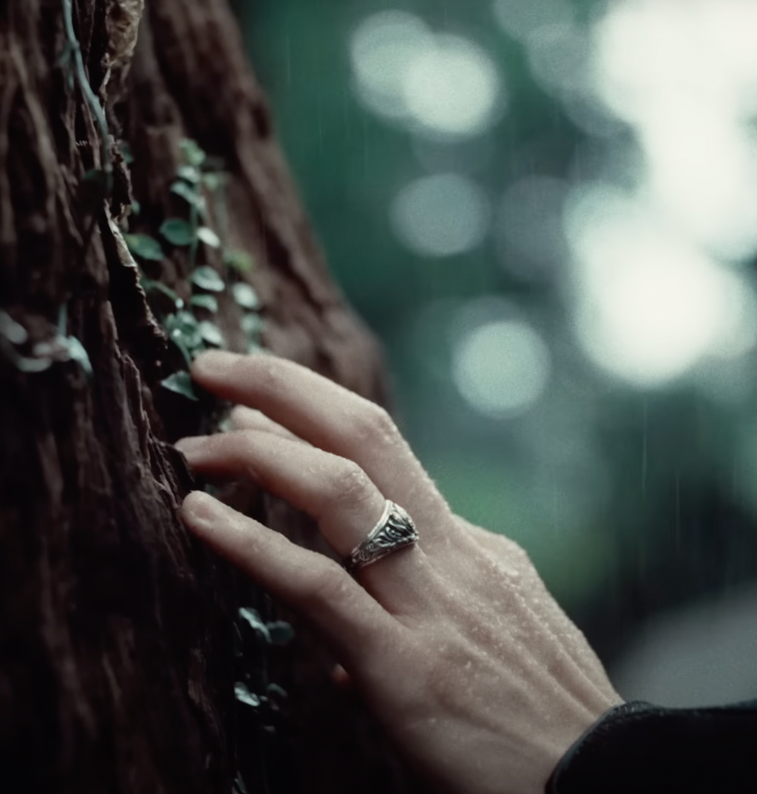 Manson Cheung wearing GUARDIA Lotus silver ring 1