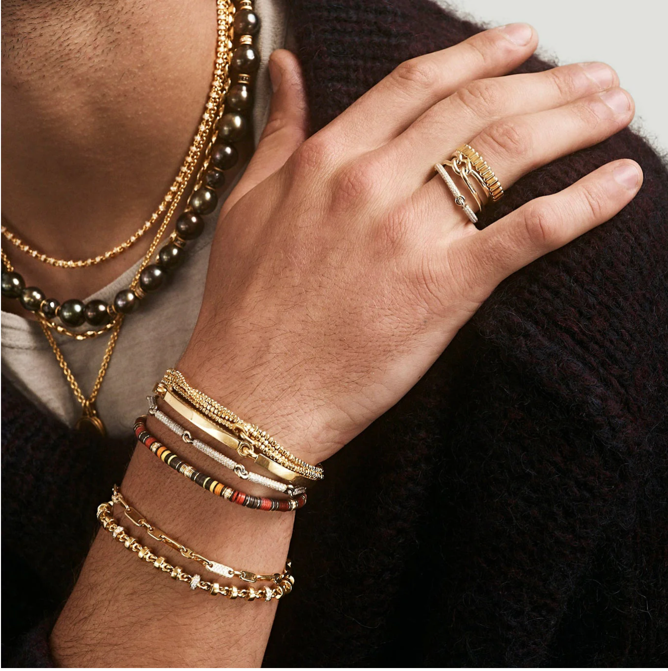 Maor Silver bracelet styling and stacking