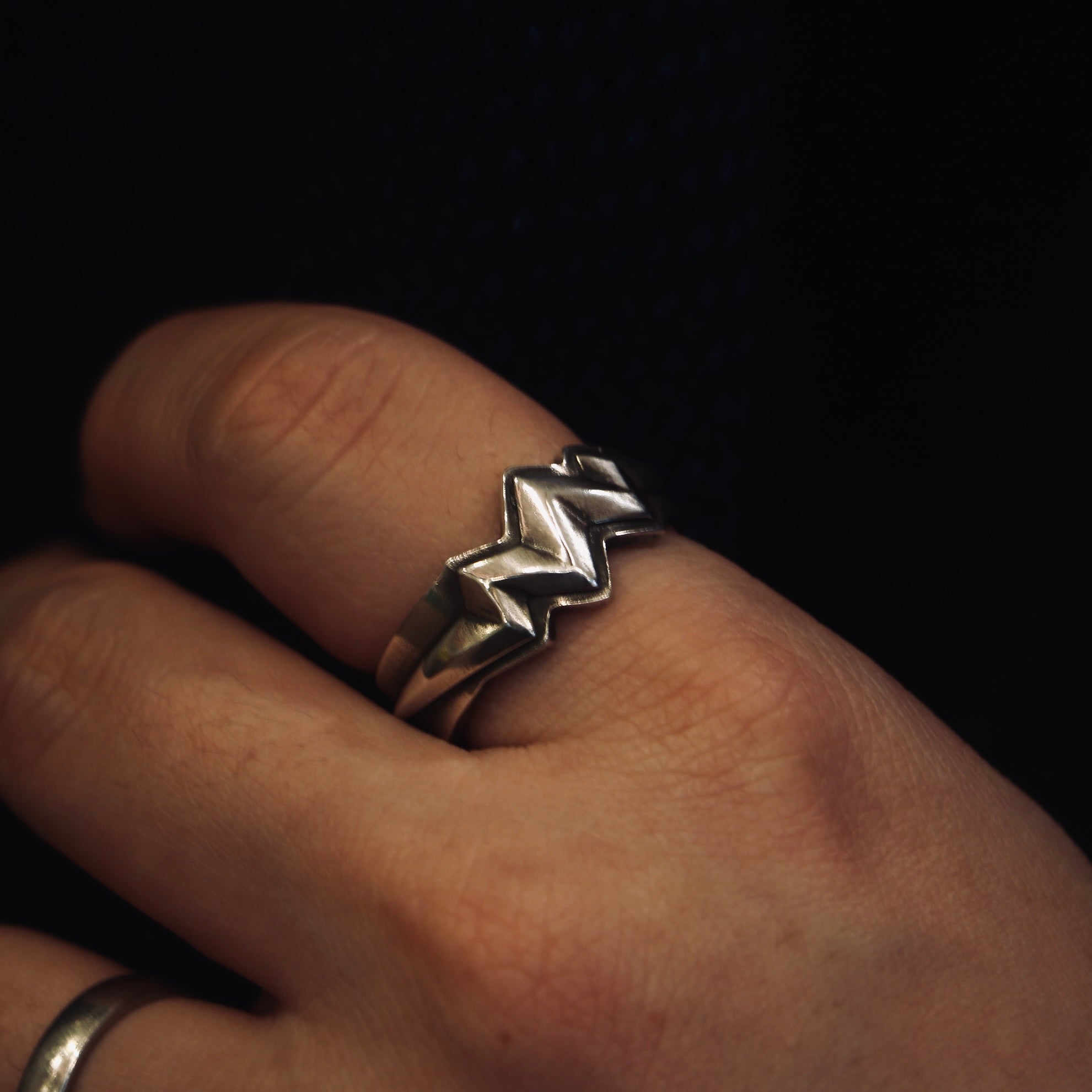 ROAD Silver Lightning Ring 4