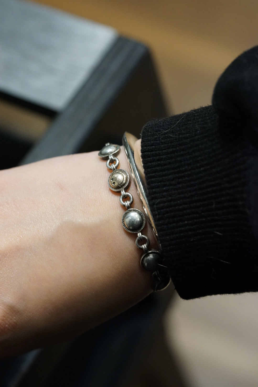 ROAD Smile Chain Stud Bracelet 2