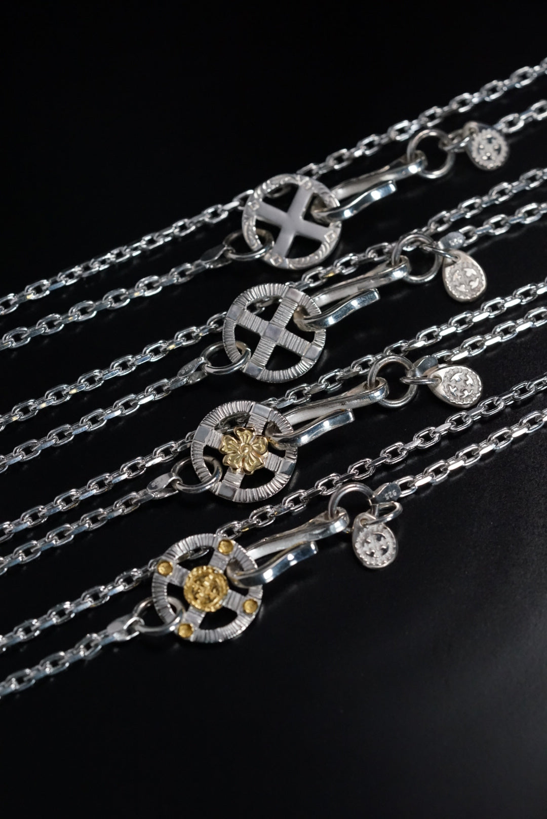 Sunshine Studio - Silver Arabesque Wheel Chain Set