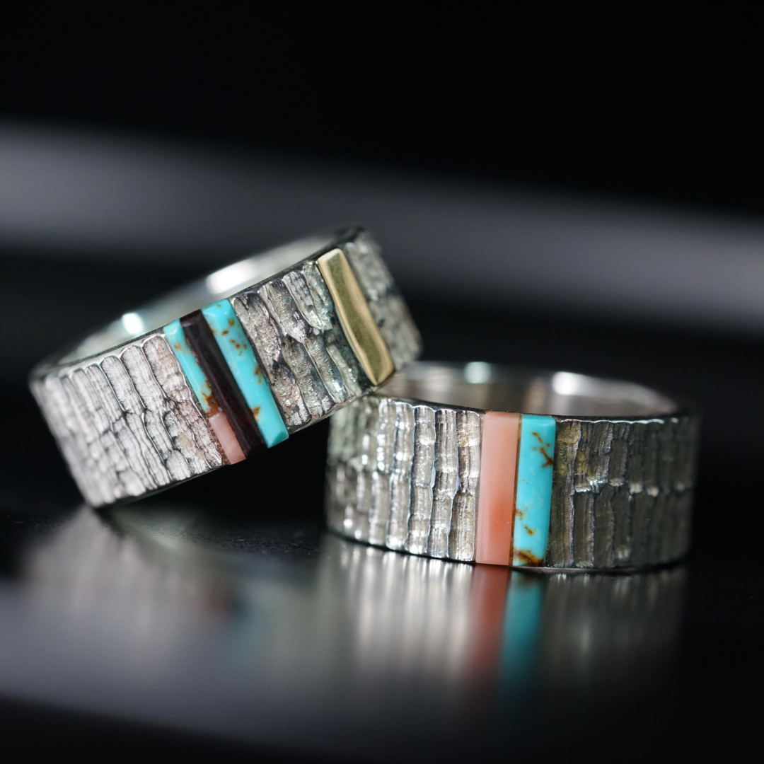 高瀬豪太 Sunshine Studio - 10mm Annual Ring w/ Inlay and 18K Gold Plate_2