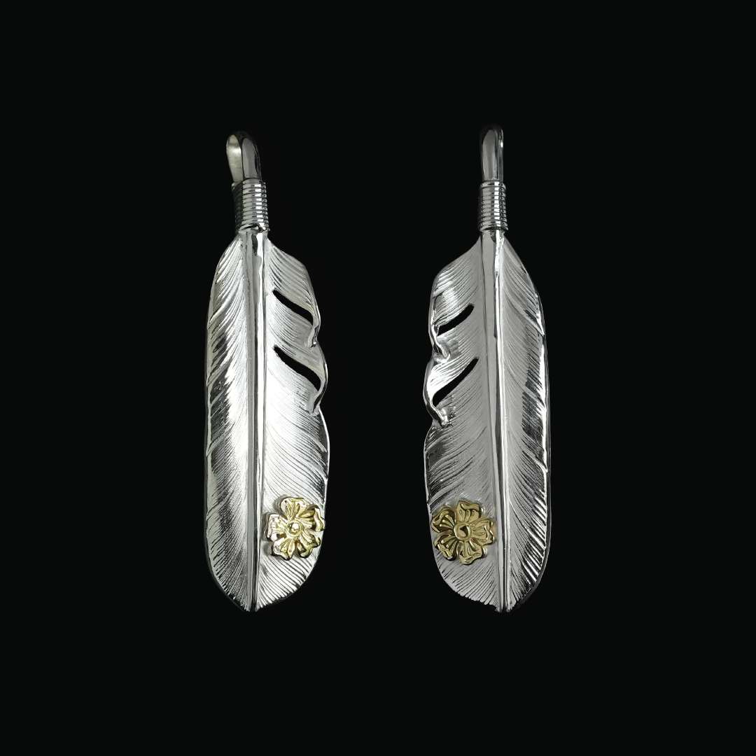 高瀨豪太 Sunshine Studio -18K點金花銀羽毛中_1