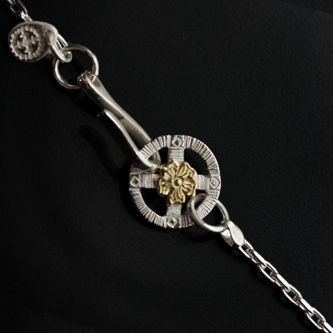 高瀬豪太 Sunshine Studio - 18K Point Hana Silver Wheel Chain Set_1