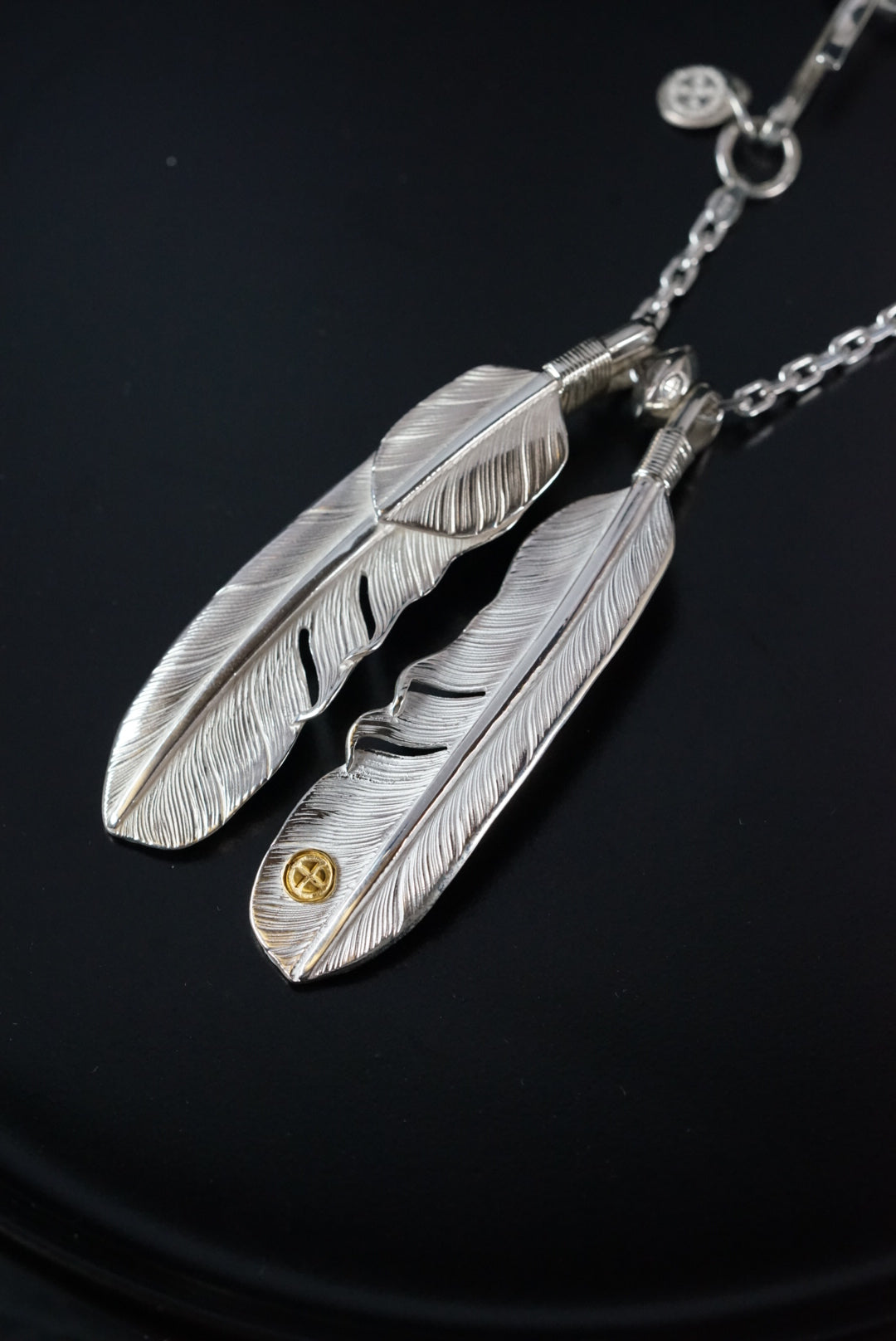 高瀬豪太 Sunshine Studio - 24K點金純銀羽毛吊墜L_6