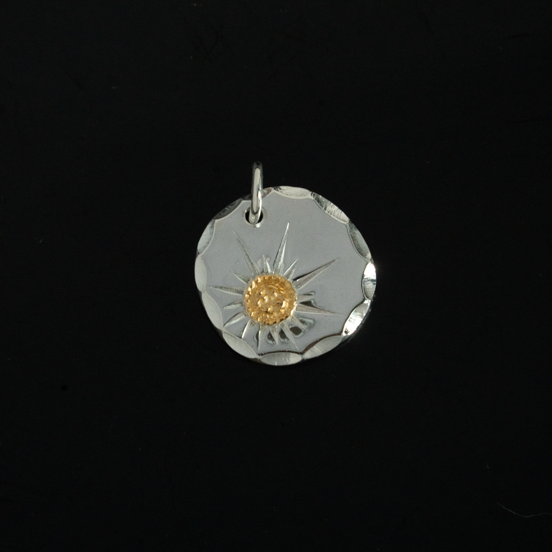 高瀨豪太 Sunshine Studio - 24K Gold Point Radiation Metal Pendant_1