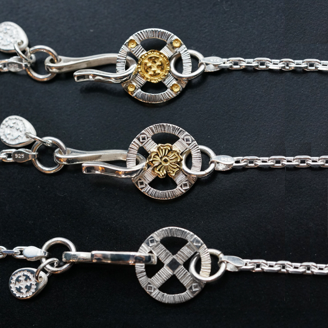 高瀬豪太 Sunshine Studio - 24K Gold Point Wheel Silver Chain_3