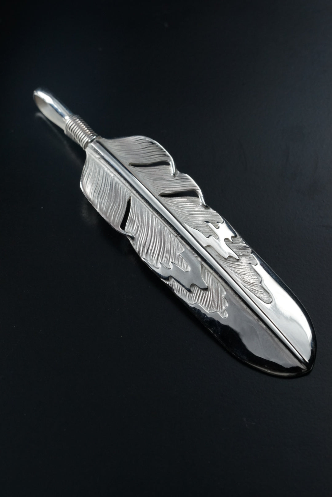 高瀬豪太 Sunshine Studio - 純銀老鷹羽毛吊墜 L_2