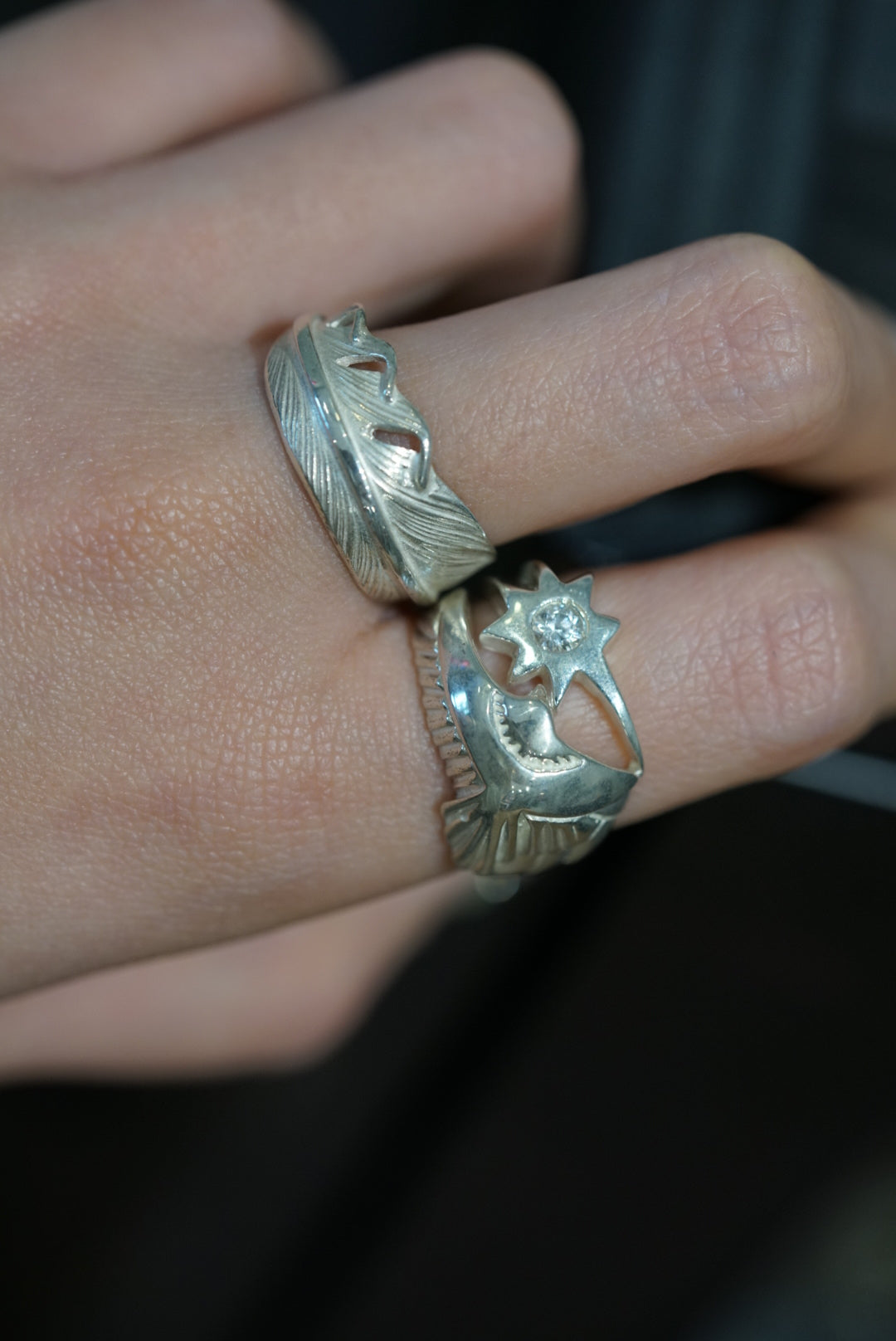 高瀬豪太 Sunshine Studio - Silver Eagle Ring w Sapphire_2