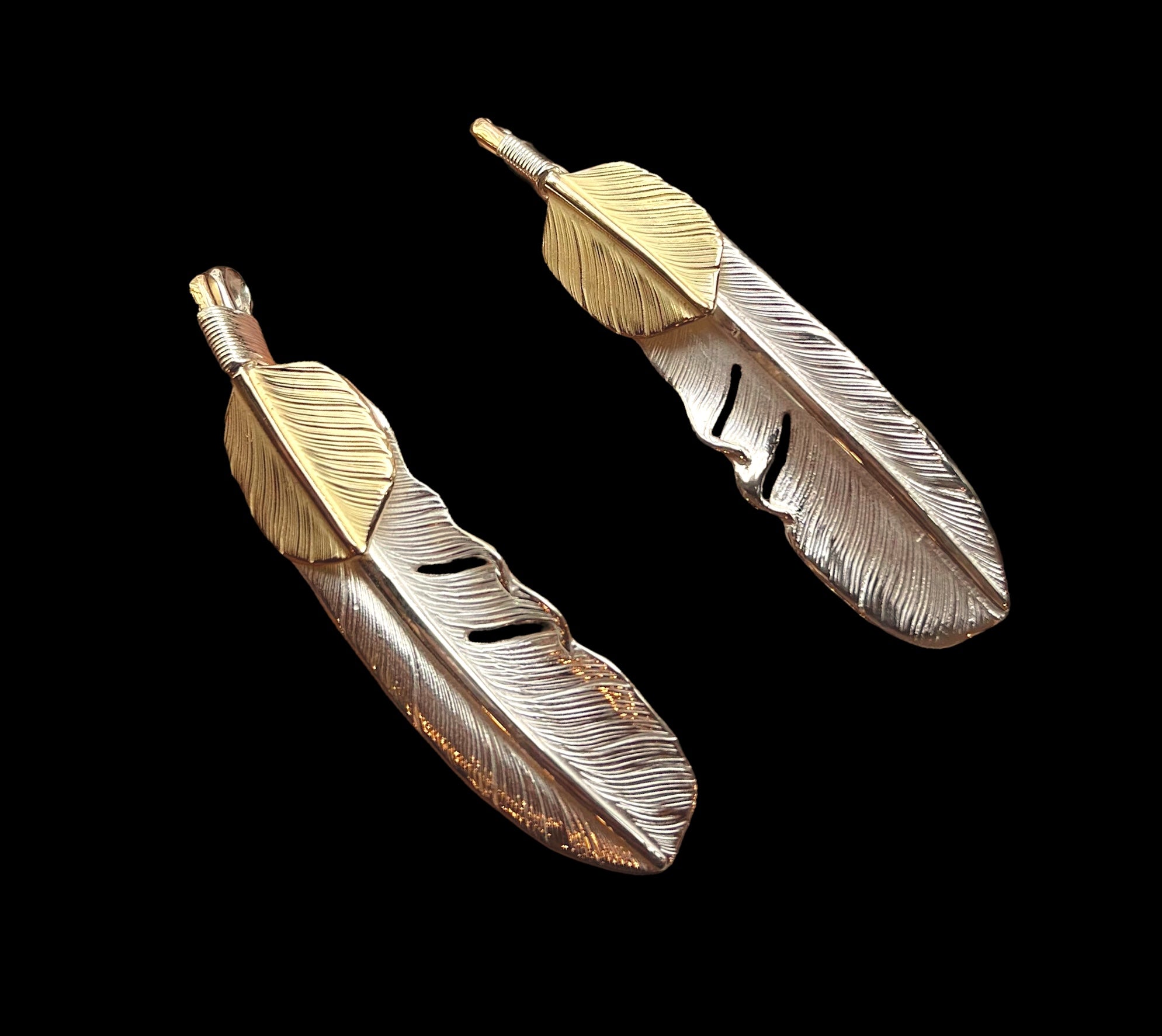 高瀬豪太 Sunshine Studio - 18K 上金純銀羽毛吊墜L_1