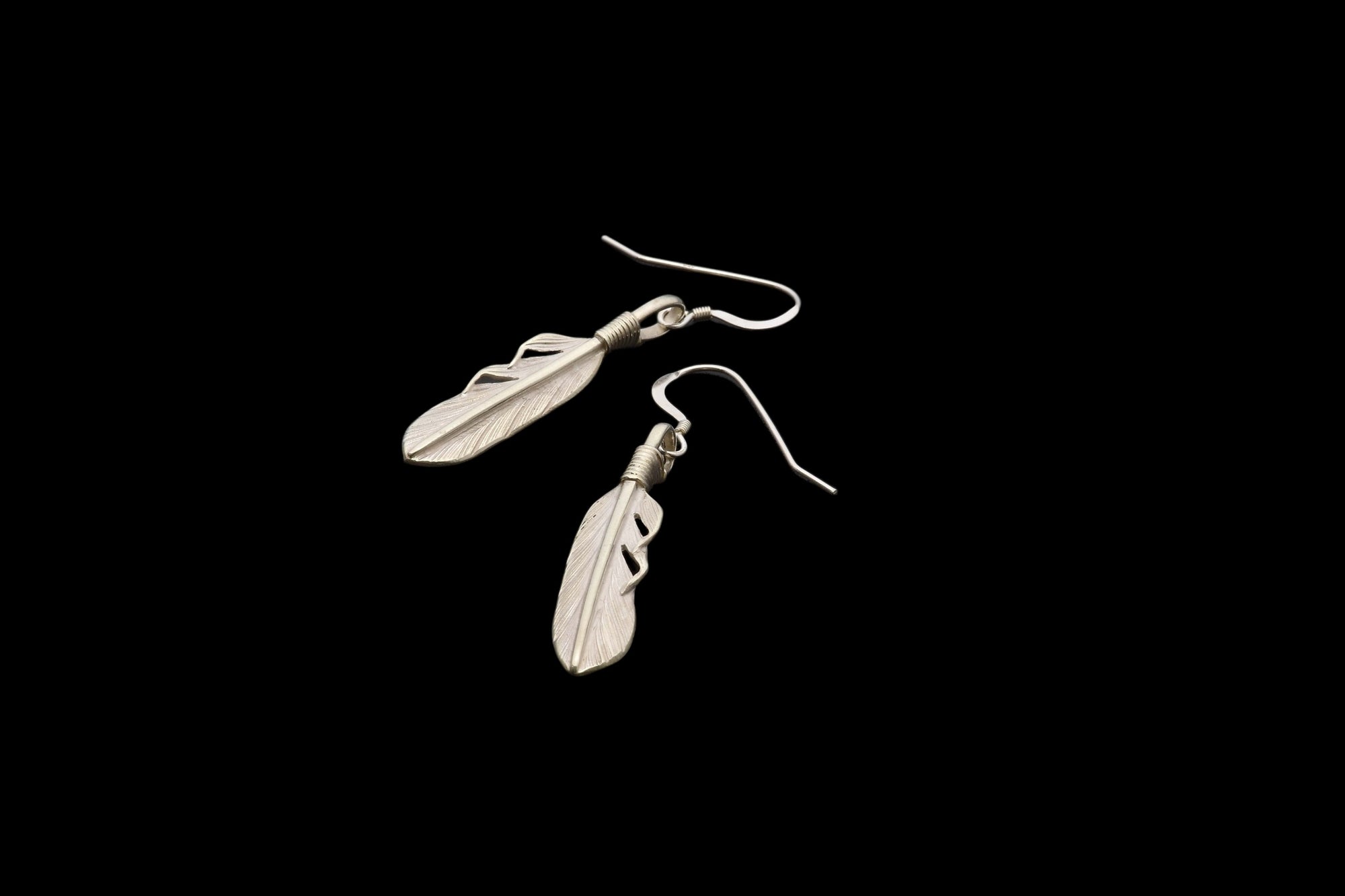 高瀬豪太 Sunshine Studio - XS Silver Feather Earring_3