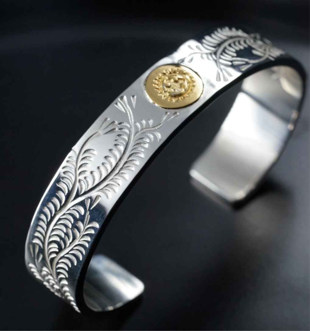 高瀬豪太 Sunshine Studio - 12mm 18K Gold Point Arabesque Bangle_4