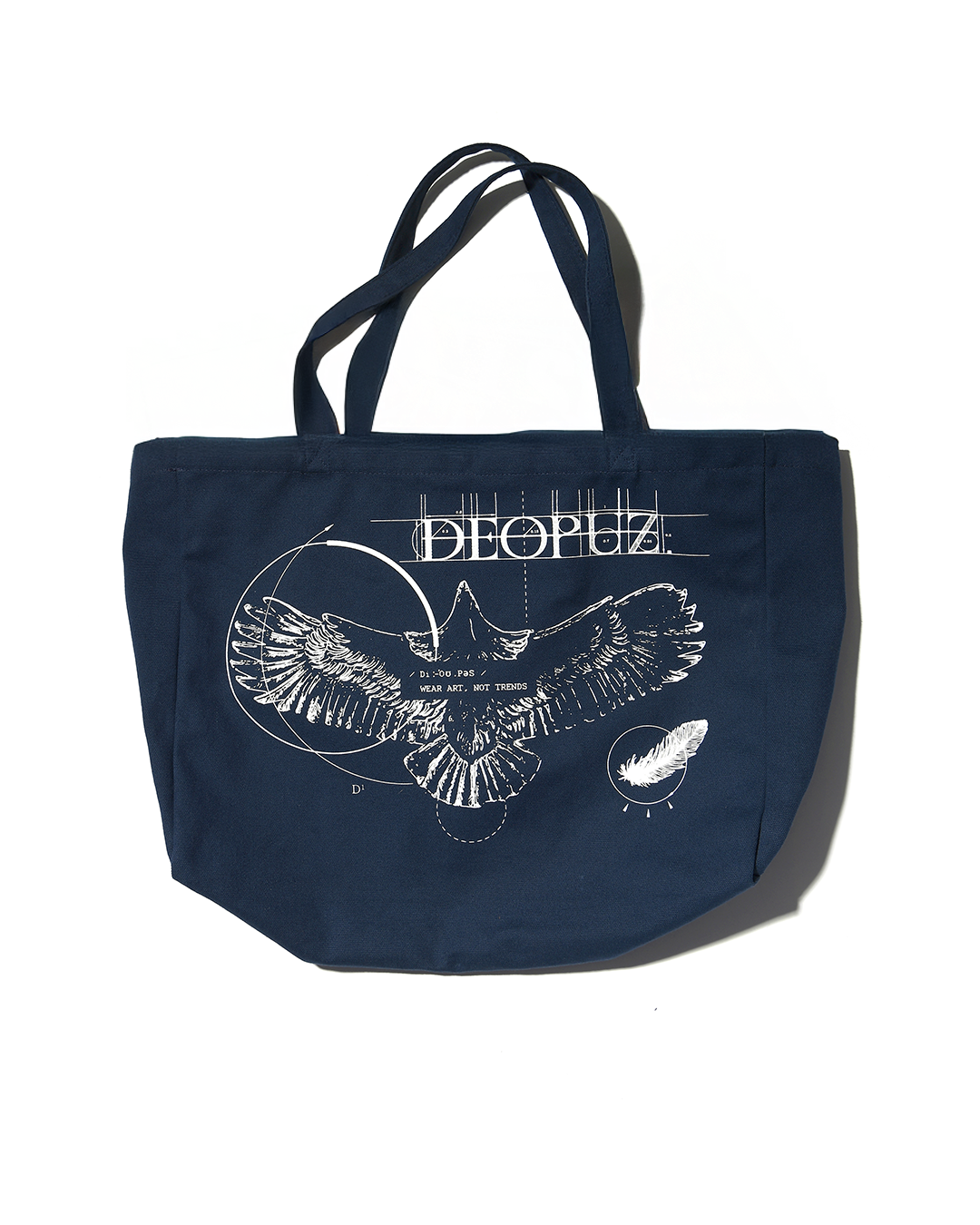 DEOPUZ Tapz tote bag fine-line eagle graphic
