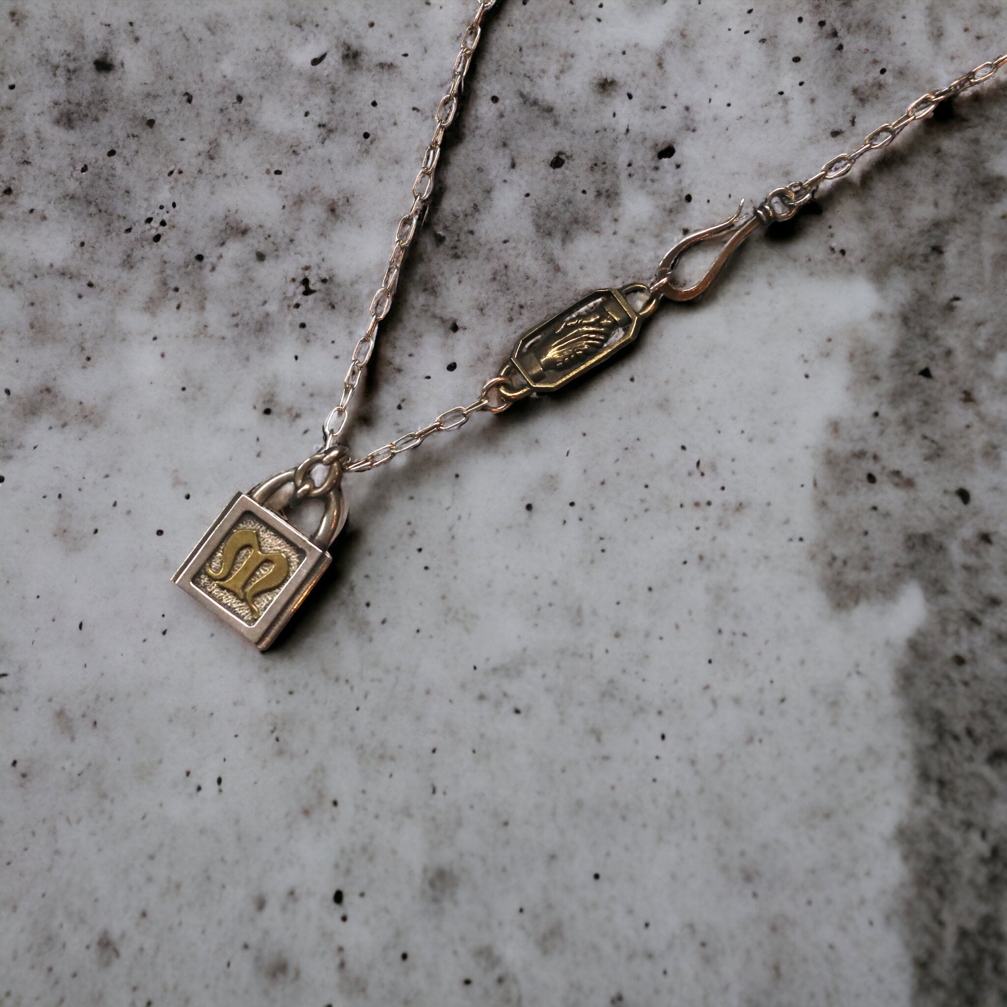 Alphabet Padlock Pendant