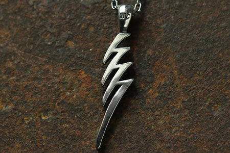Mad Cult 777 Lightning Charm Pendant with Chain