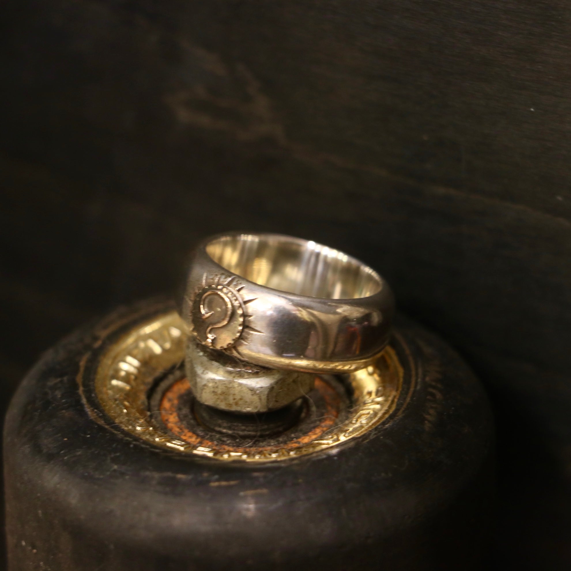 Unshaken 10Kt Gold Silver Ring