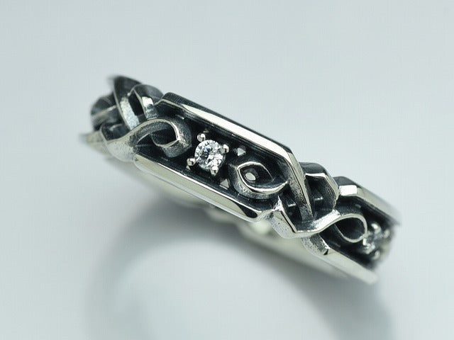 Celtic Chain Stone Ring