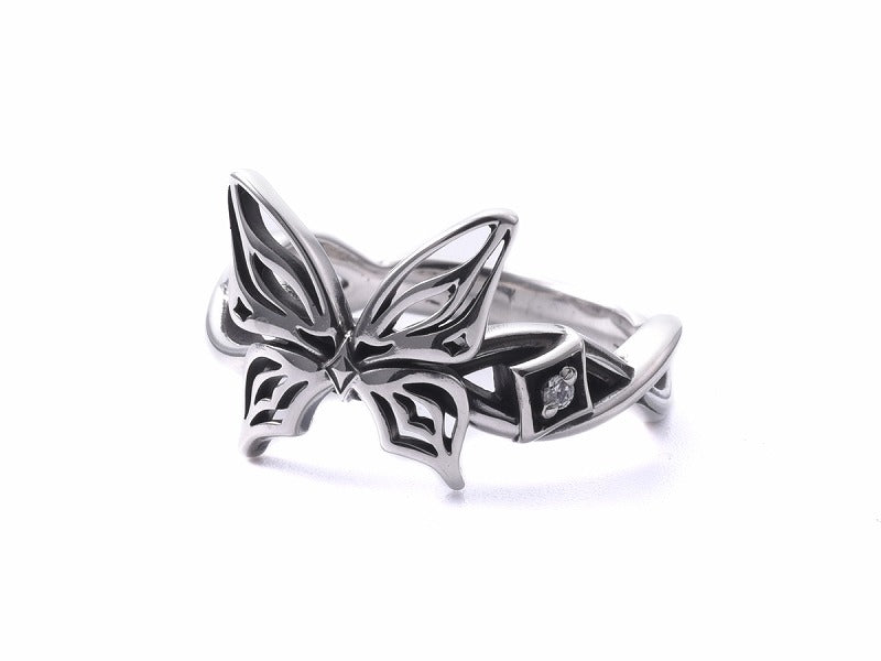Studded Butterfly Small Ring