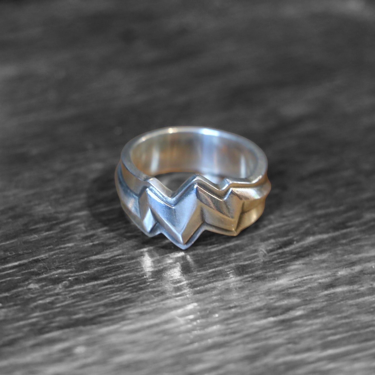 Silver Lightning Ring