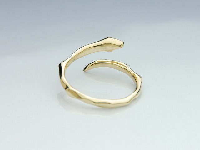 Line Snake 10K Gold Ring