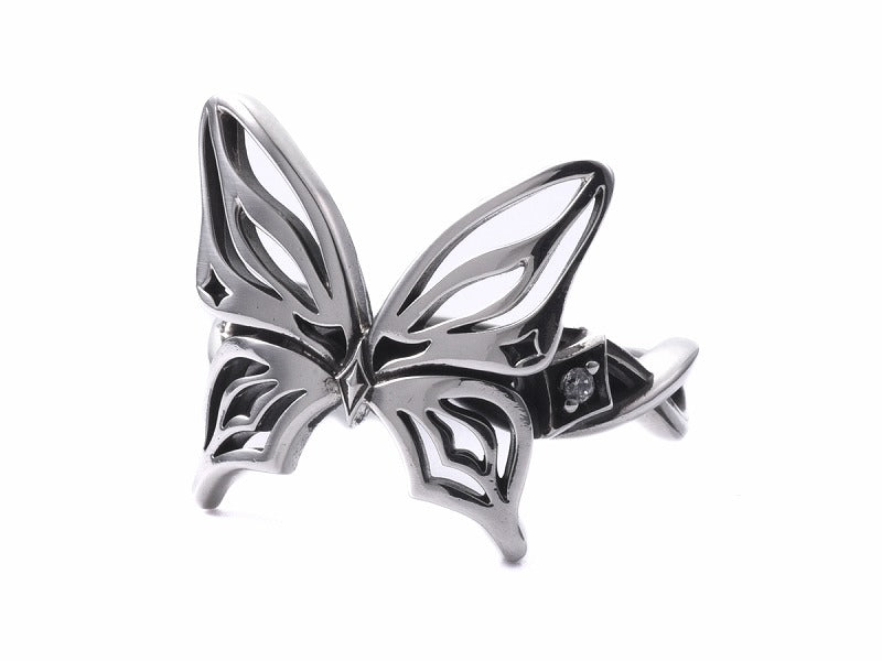 Studded Butterfly Large Ring