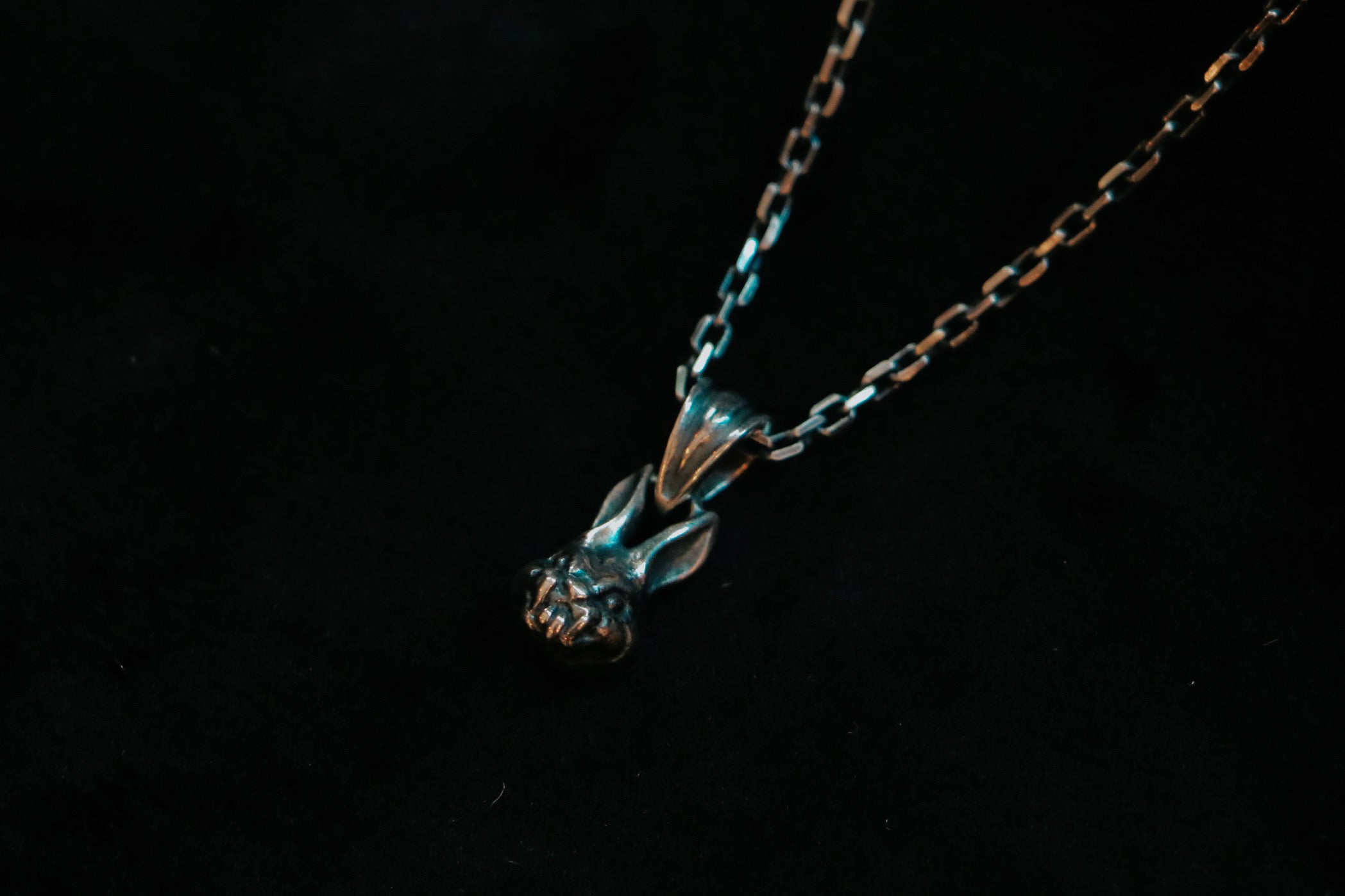 Evil Rabbit Pendant w/ necklace