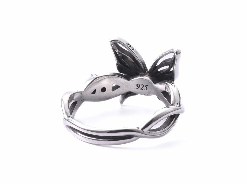 Studded Butterfly Small Ring