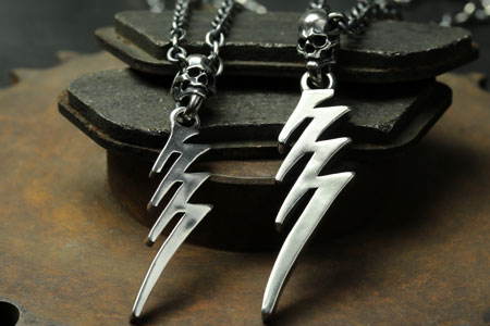 Mad Cult - 777 Lightning w/ Skull Pendant S 9