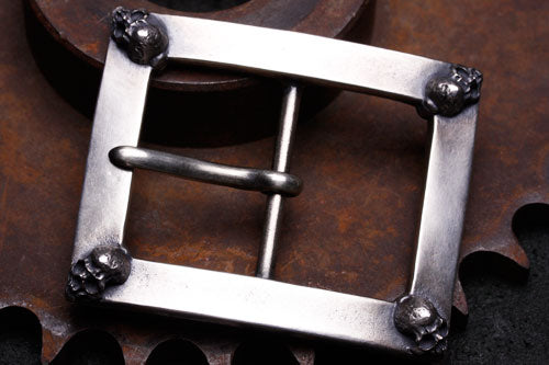 Mad Cult - Four Skull Belt Buckle_1