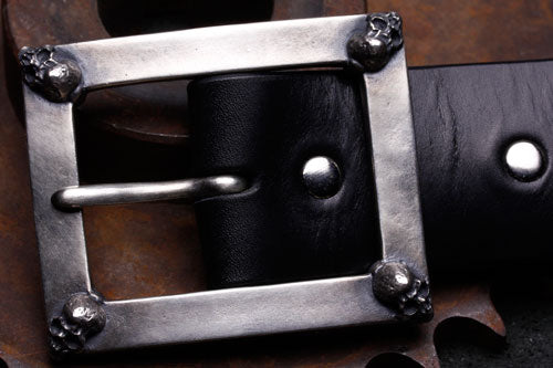 Mad Cult - Four Skull Belt Buckle w/ Belt_1