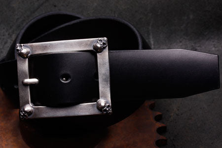 Mad Cult - Four Skull Belt Buckle w/ Belt_4